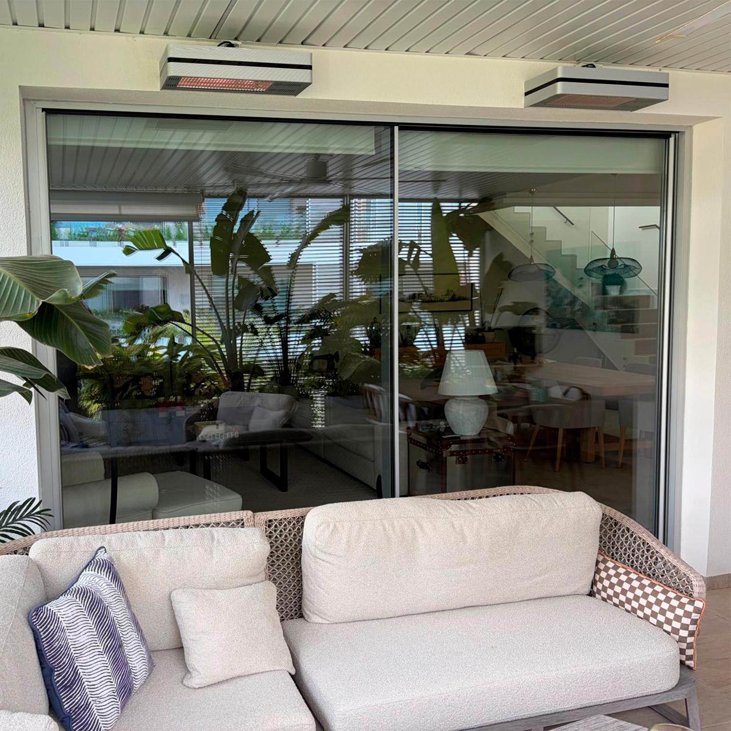 Terraces with SINED infrared heating