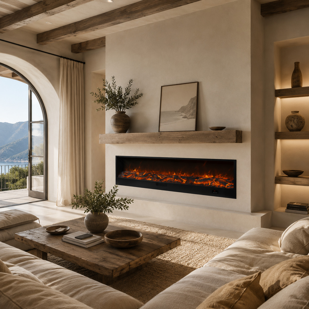 Warm contemporary interior
