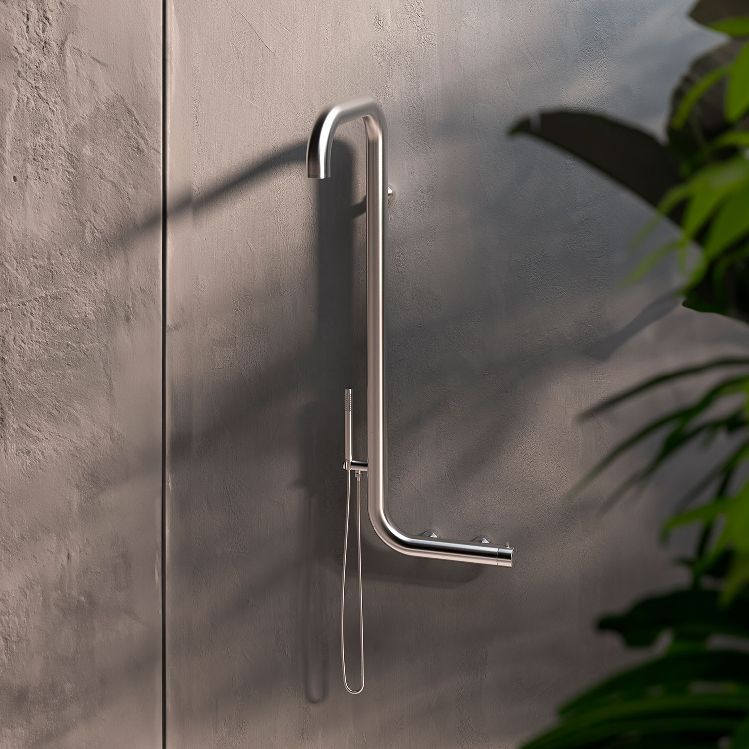 Arborea wall-mounted outdoor shower