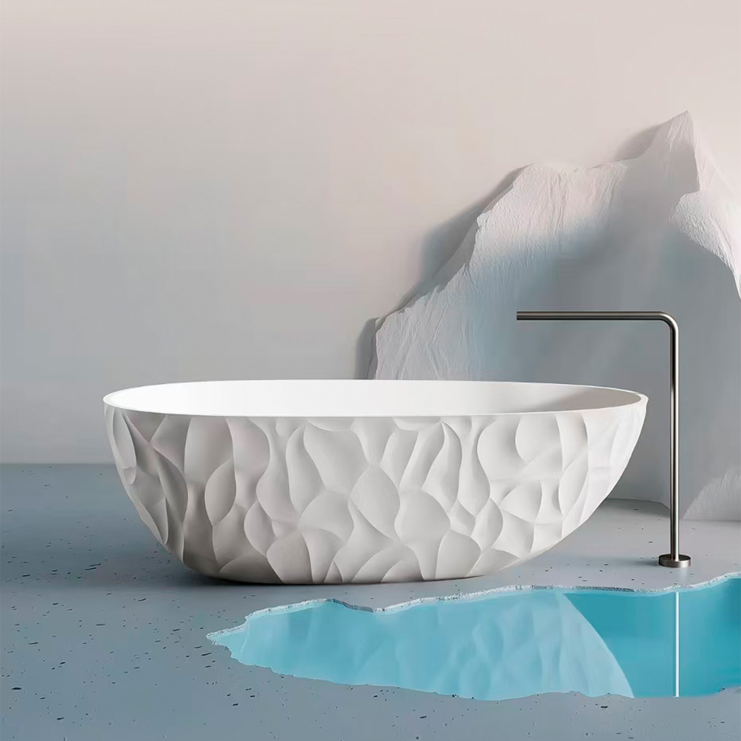 SINED Zefiro white bathtub